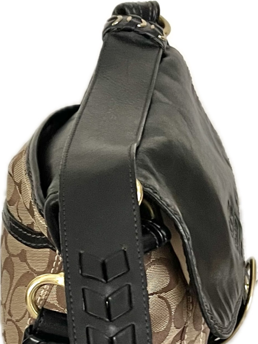 Coach Bleecker Legacy Signature Jacquard &  Leather Crossbody - Picture 13 of 15